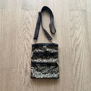 LeSportsac Leopard-Print Crossbody in Brown and Black